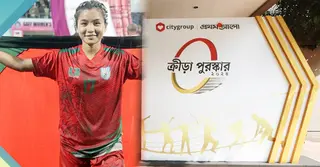সিটি গ্রুপ বর্ষসেরা প্রথম আলো ক্রীড়া পুরস্কার পেলেন ঋতুপর্ণা চাকমা